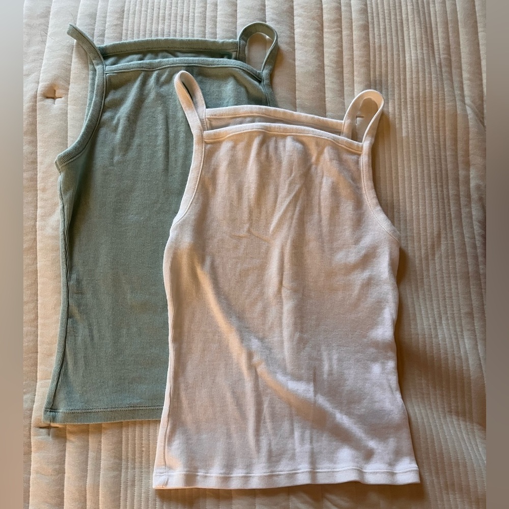 Two target tank tops